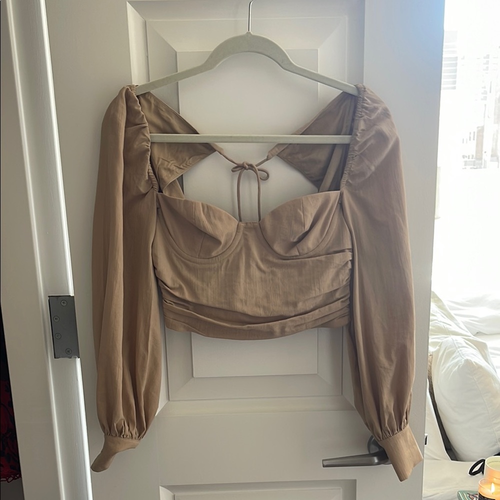 Elegant Tan Women's Top